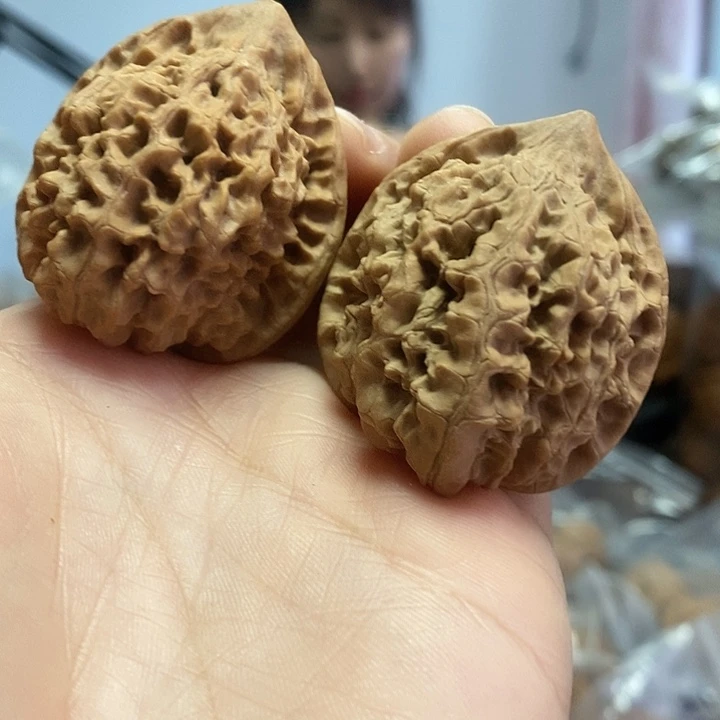 文玩核桃把件38官帽老树