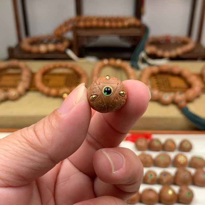 千***集凤眼菩提吊坠顶珠