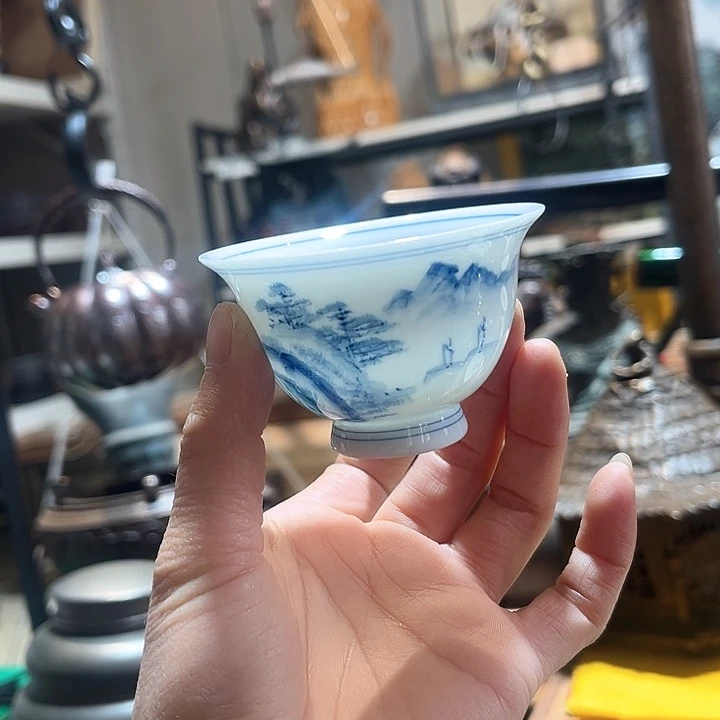 蜜安罐瓷香炉锡茶则