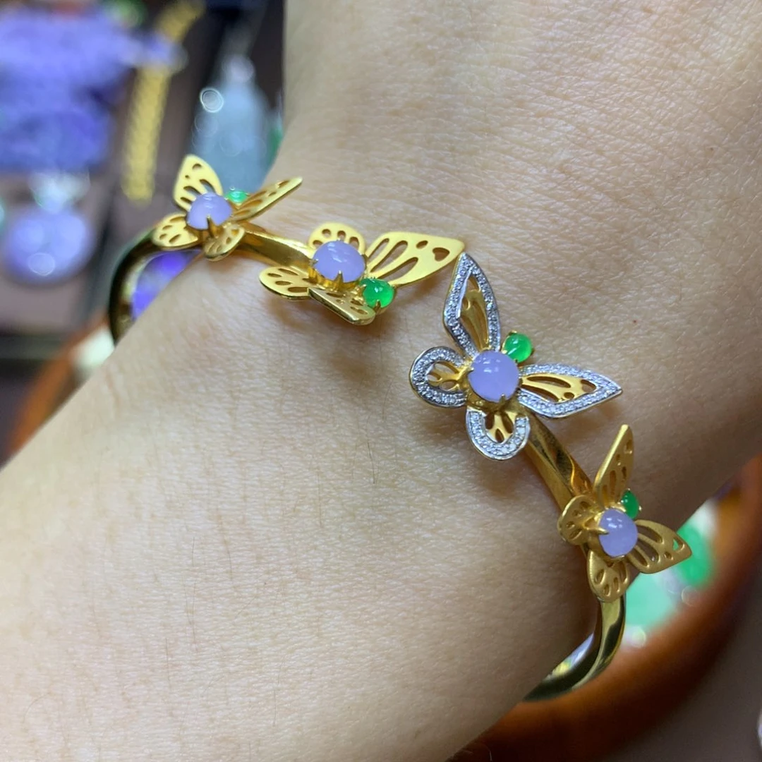 【闪购商品】翡翠颈饰18K金镶嵌翡翠