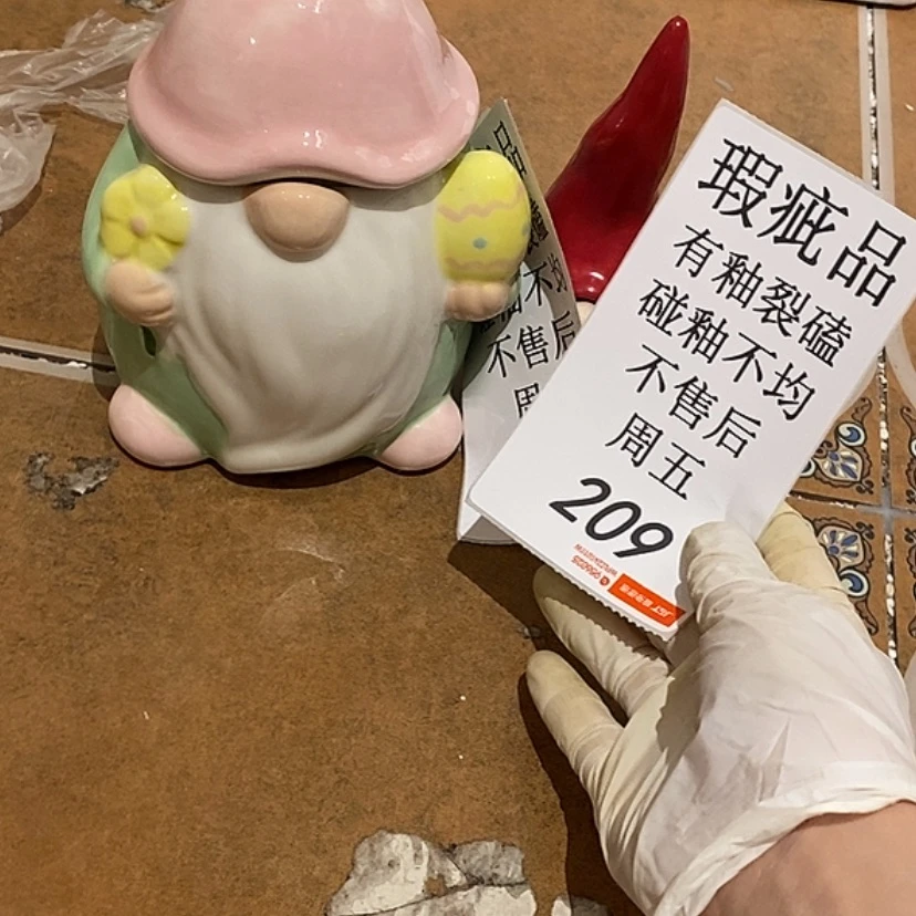 【闪购商品】摆件小*乖陶瓷摆件瑕疵特卖