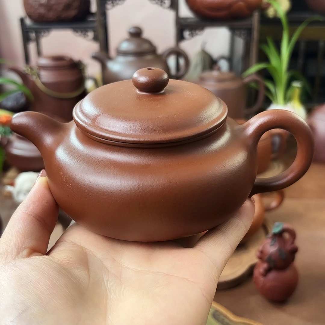 茶壶紫砂仿古朱泥240cc