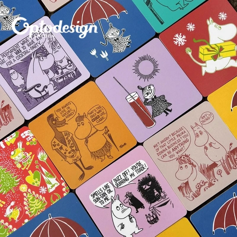 瑞典原产Optodesign 设计之光MOOMIN姆明-桦木杯垫