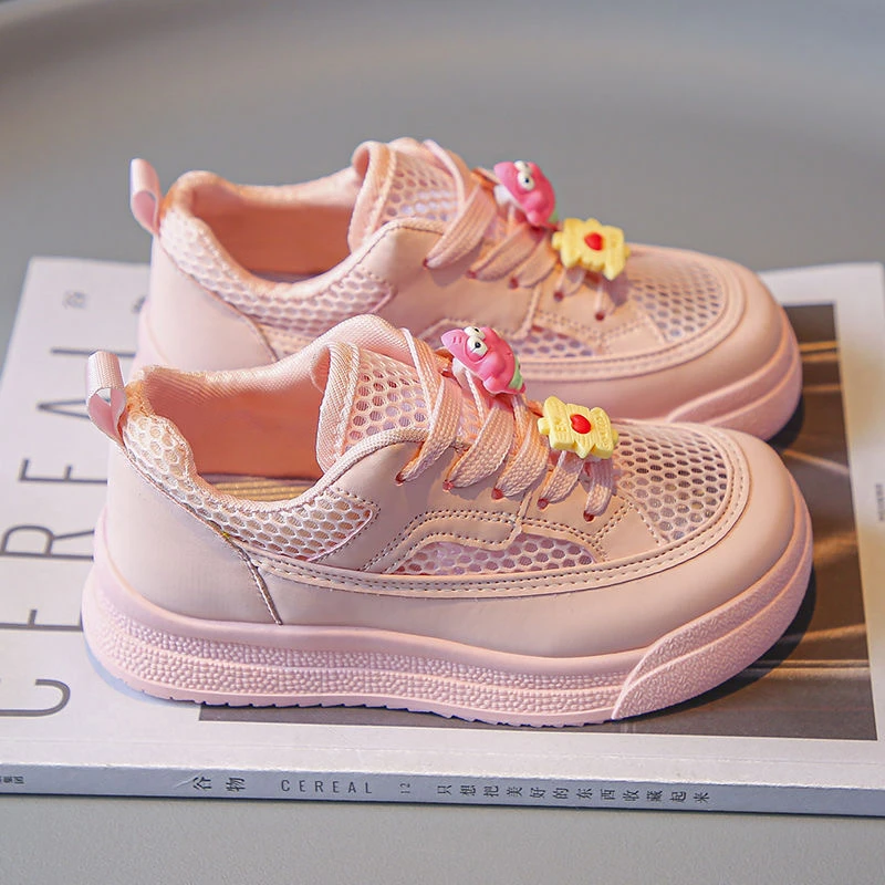 春秋小学生防滑休闲儿童镂空小白鞋夏款网眼轻便爆款薄款软底网面