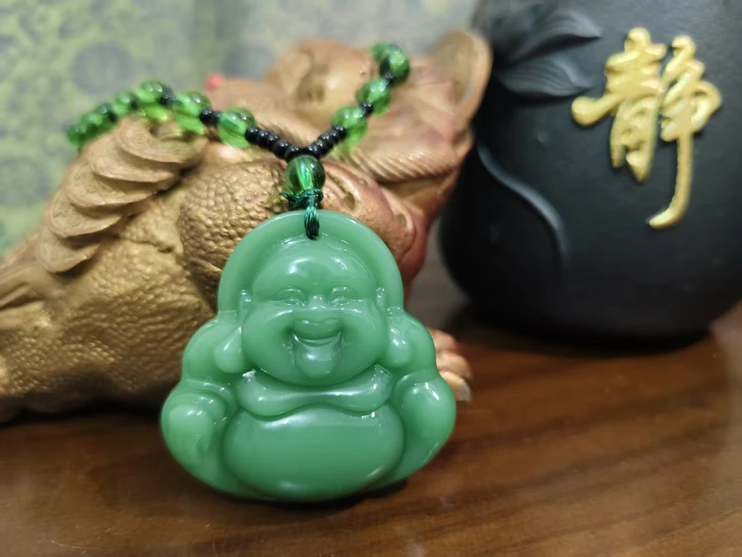 粉丝福利深绿色大肚佛公