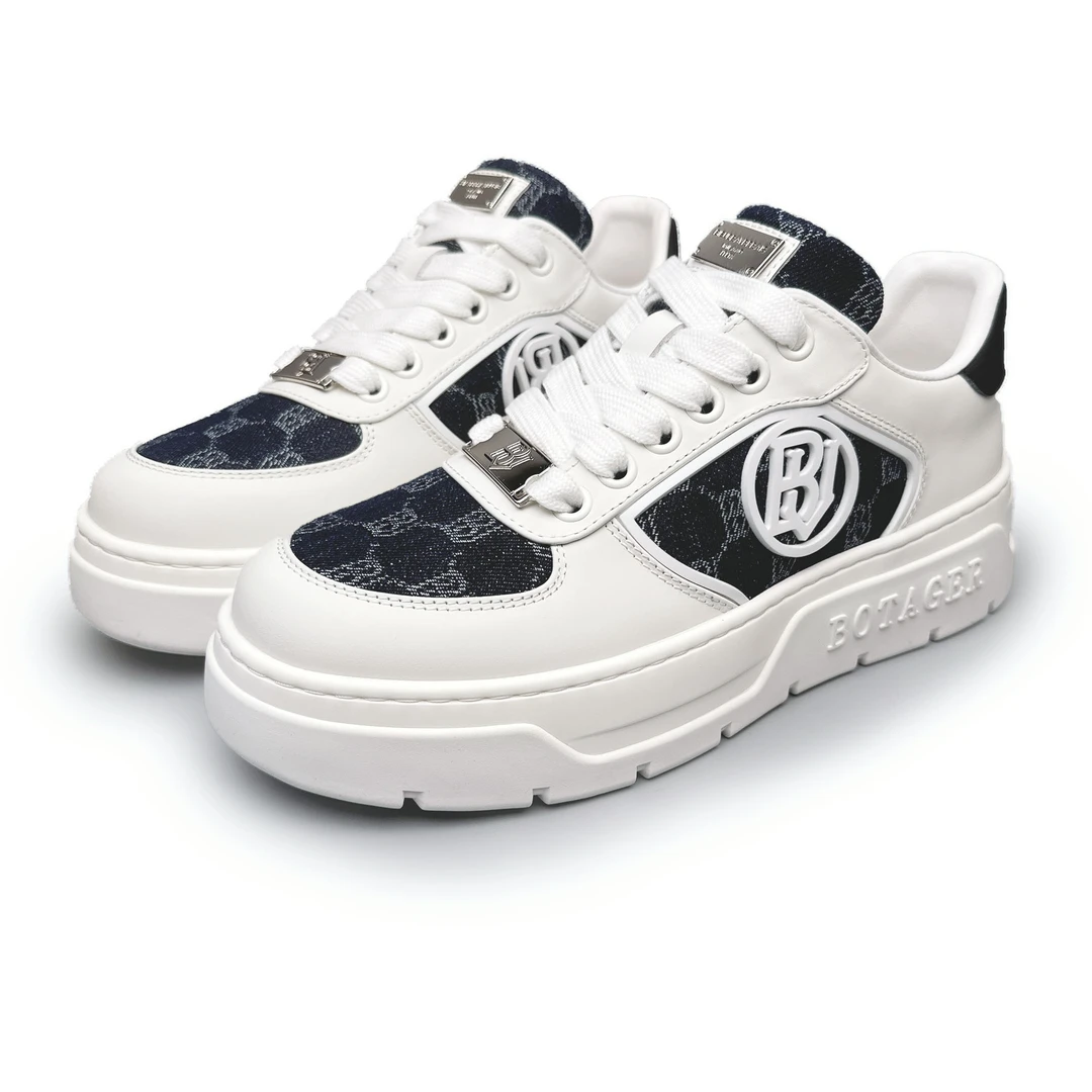 BIEUBRAYR【白黑色】2025春夏新品舒适户外休闲透气运动轻便板鞋