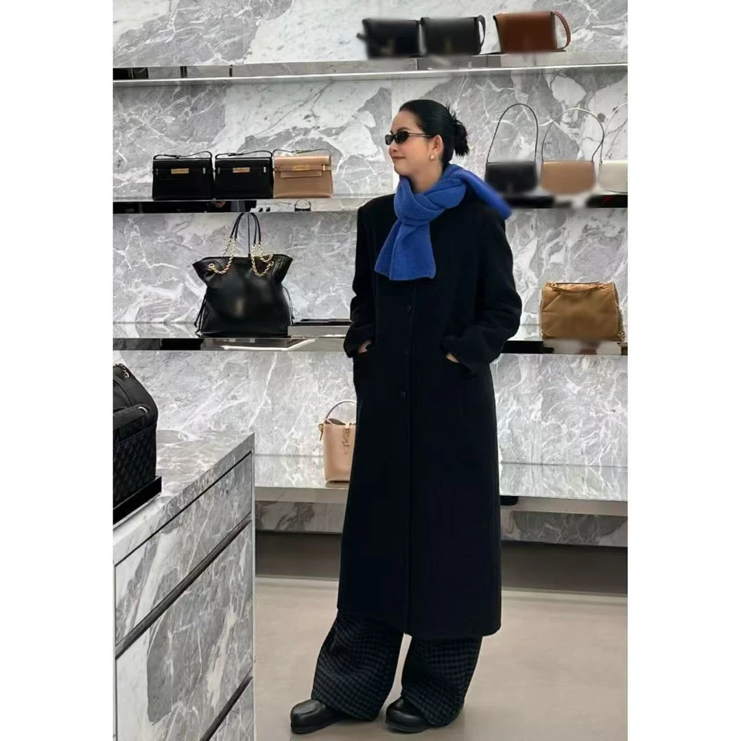 木小妹MUAN：《宋佳大衣》定制700克高级立领老钱大衣外套上衣LF-603
