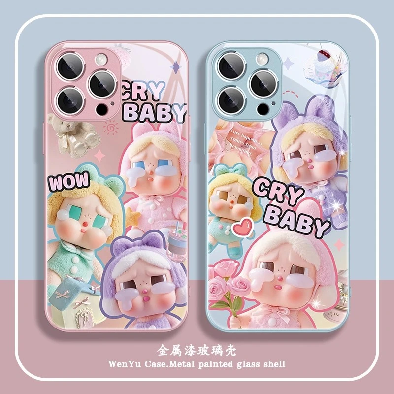 适用苹果16/华为pura80/小米/vivo/oppo公仔哭娃个性创意手机壳