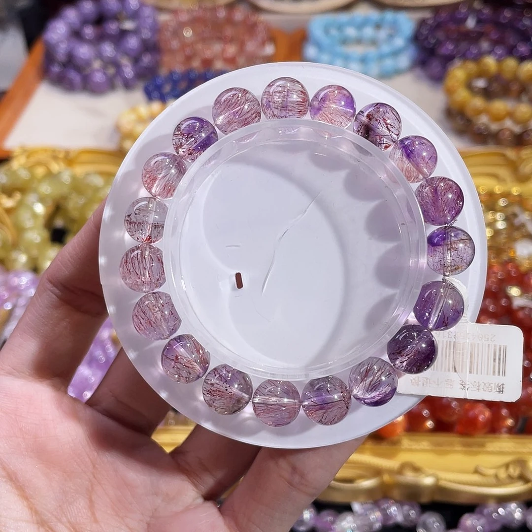 手链未镶嵌水晶紫梅金草莓9.6