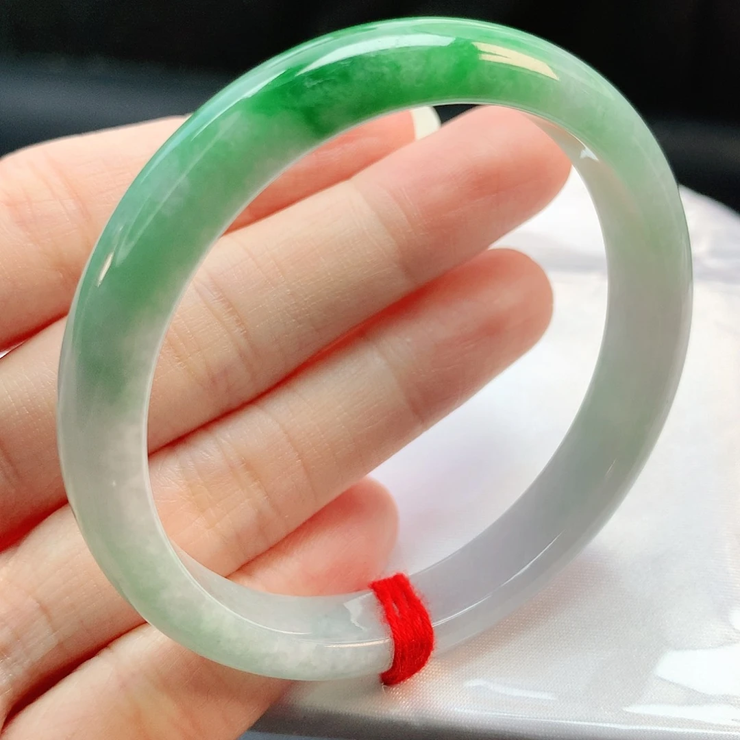 未镶嵌手镯翡翠53圈口150015