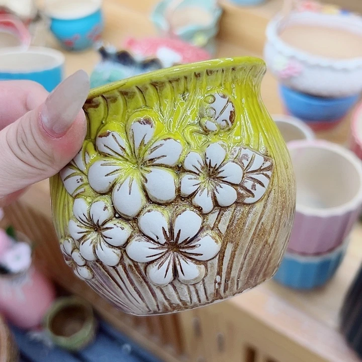 有孔，满10元发货多肉陶瓷花盆