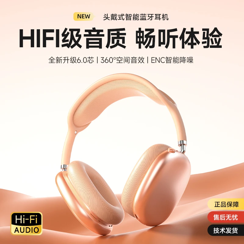 全新升级6.0主动降噪头戴式无线蓝牙耳机MAX通用耳麦适用苹果安卓