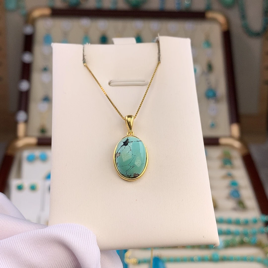 绿松石未镶嵌吊坠(不含链)