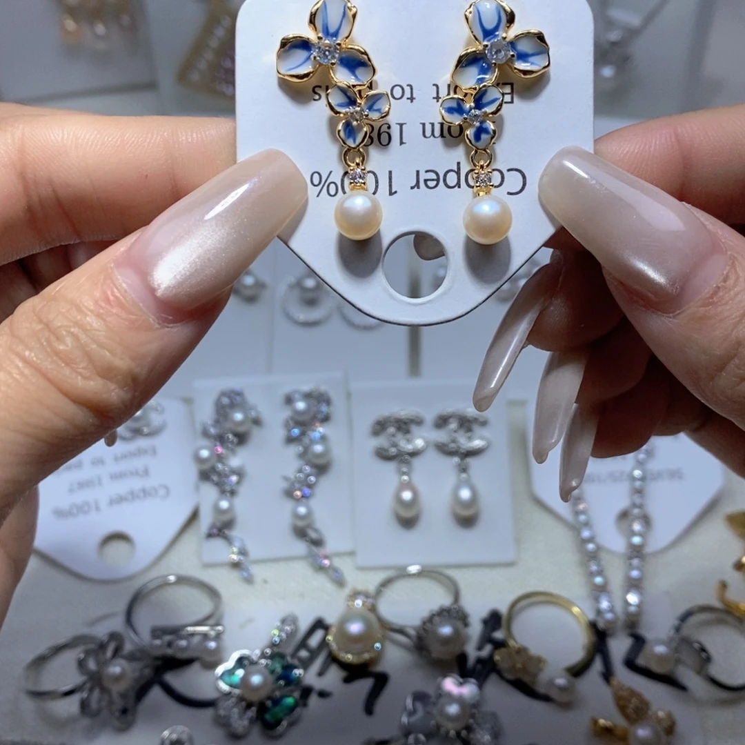 耳饰未镶嵌淡水珍珠