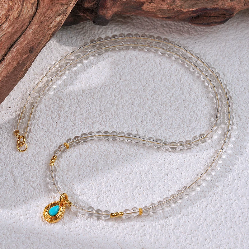 【心净则成】 水晶18项链（天然珠宝多样性发其一）