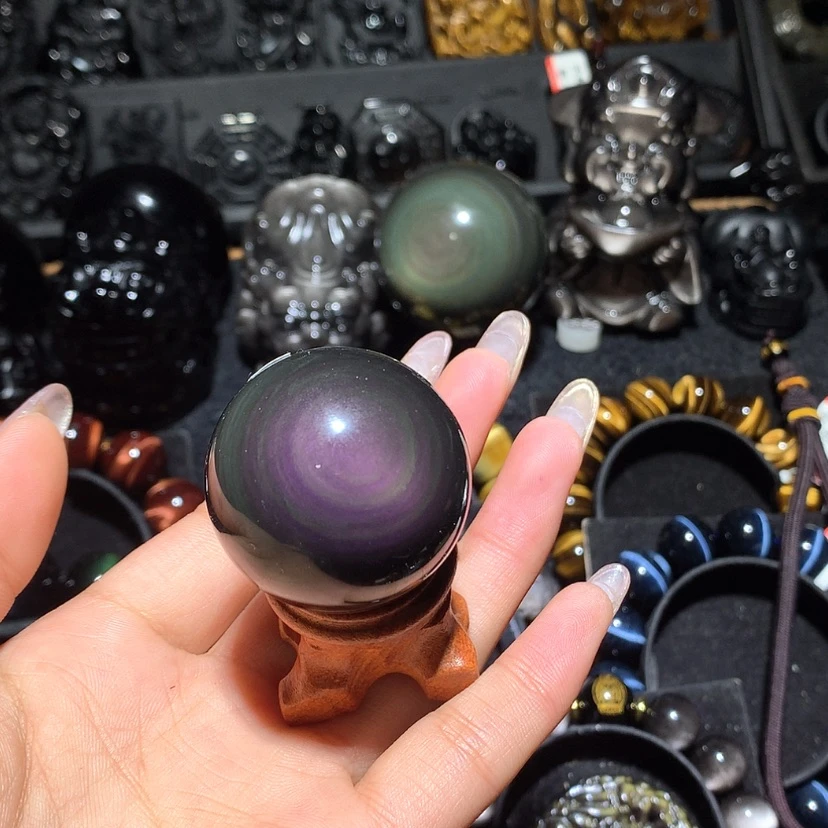 【闪购商品】未镶嵌黑曜岩珠宝奇石好**段