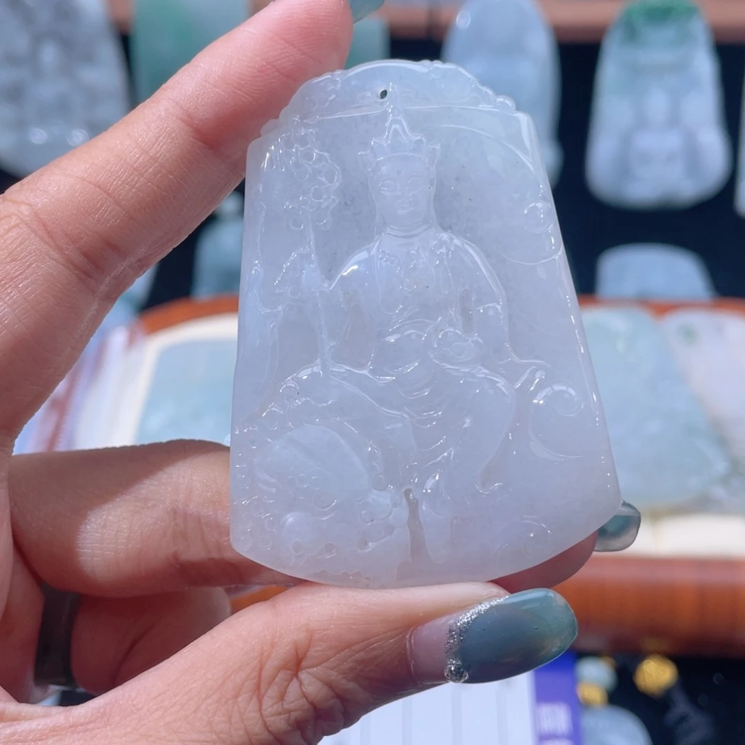 风****翡翠未镶嵌颈饰地藏王