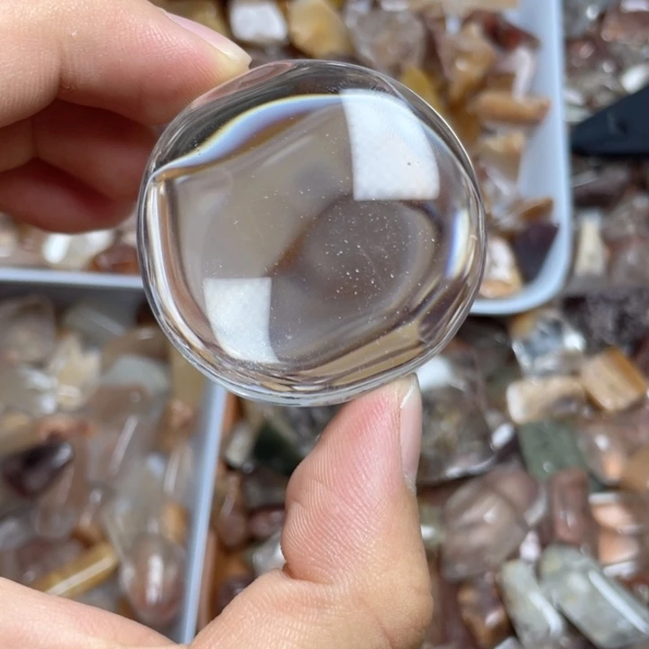 用***8未镶嵌颈饰水晶白水晶圆牌