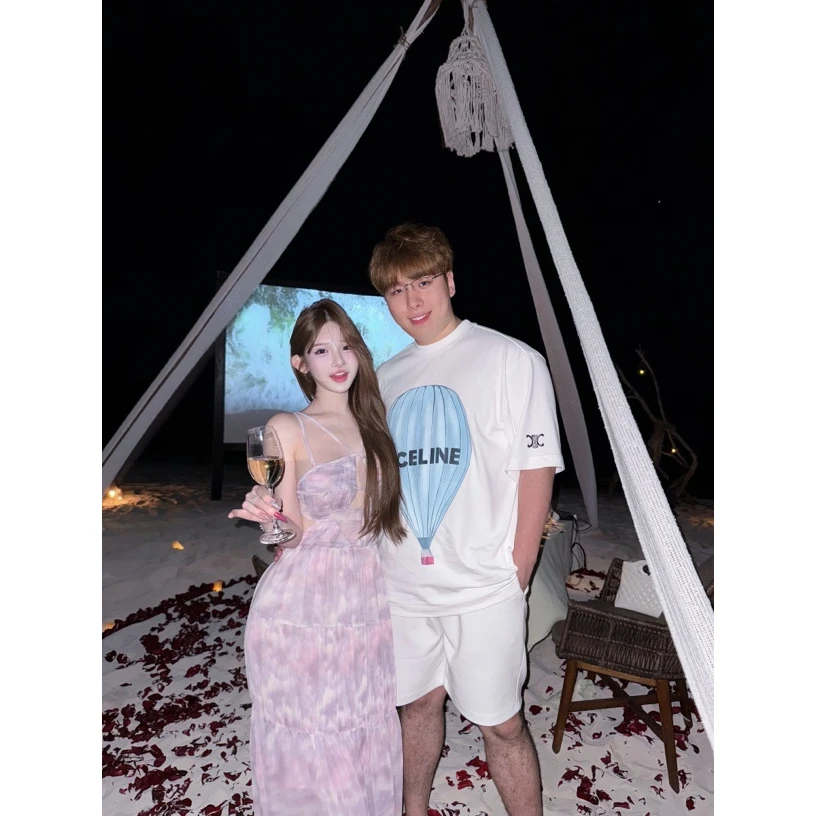 TUTU【日落珊瑚岛】夏季纯欲气质法式度假生日吊带连衣裙#CQ1143