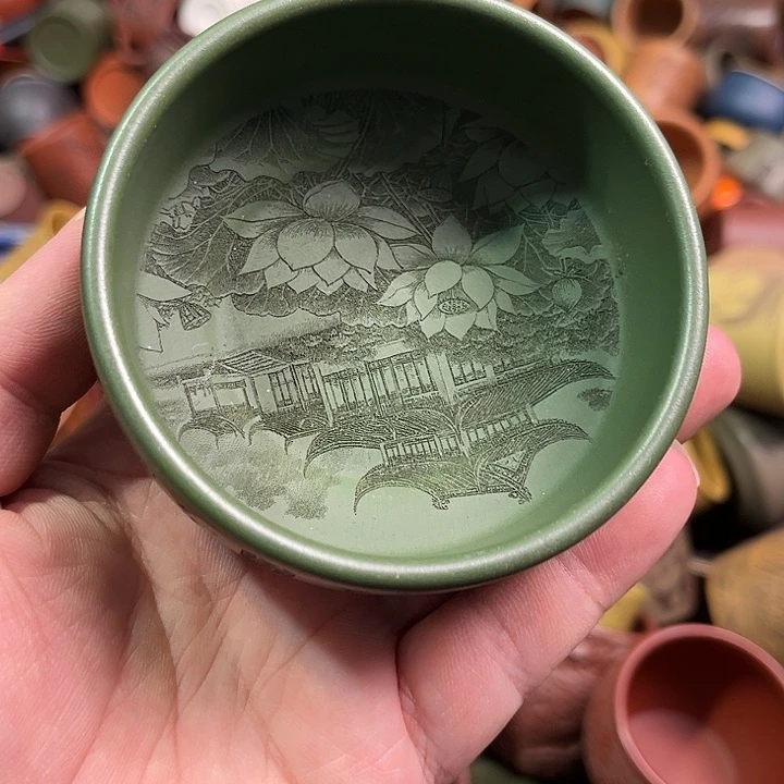 紫砂茶杯全手工紫砂主人杯