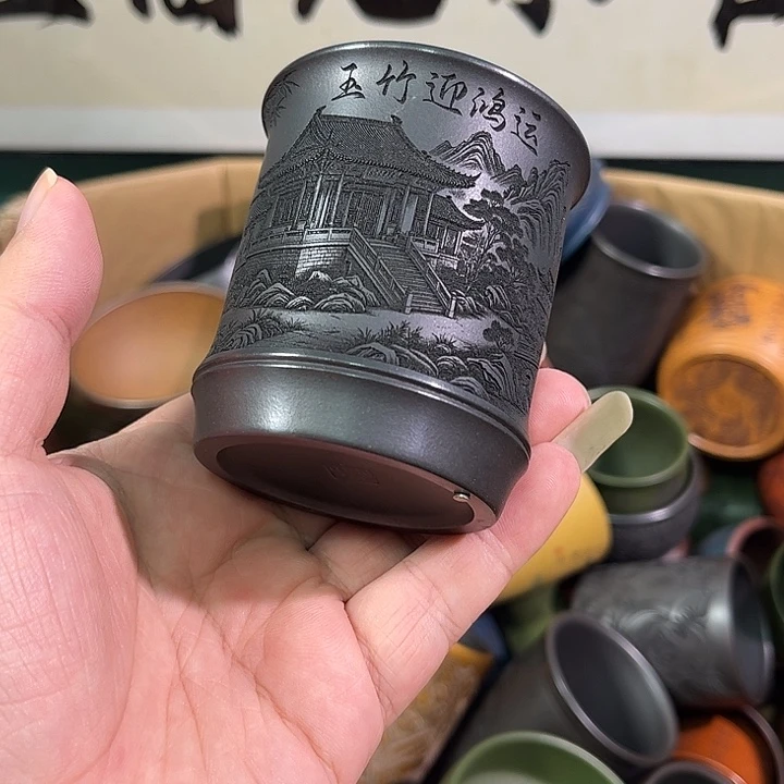 茶杯紫砂全手工紫砂主人杯