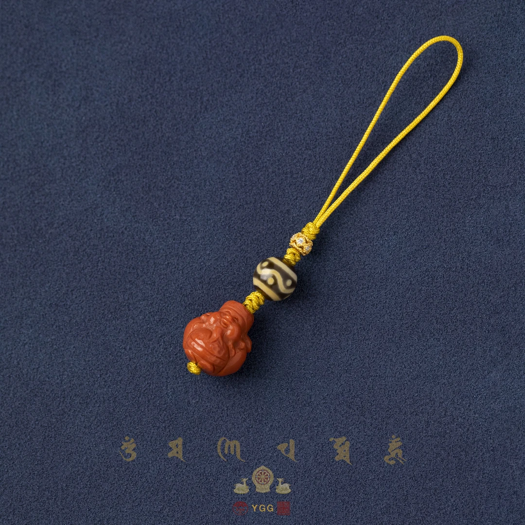 员格格SYDE13/星辰水纹天珠/南红精雕财财财姥爷挂件（多样性发）