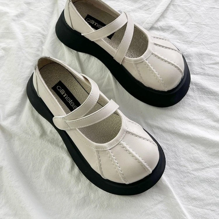厚底玛丽珍女鞋2025新款夏季配裙子jk制服单鞋学院风小皮鞋晚晚鞋