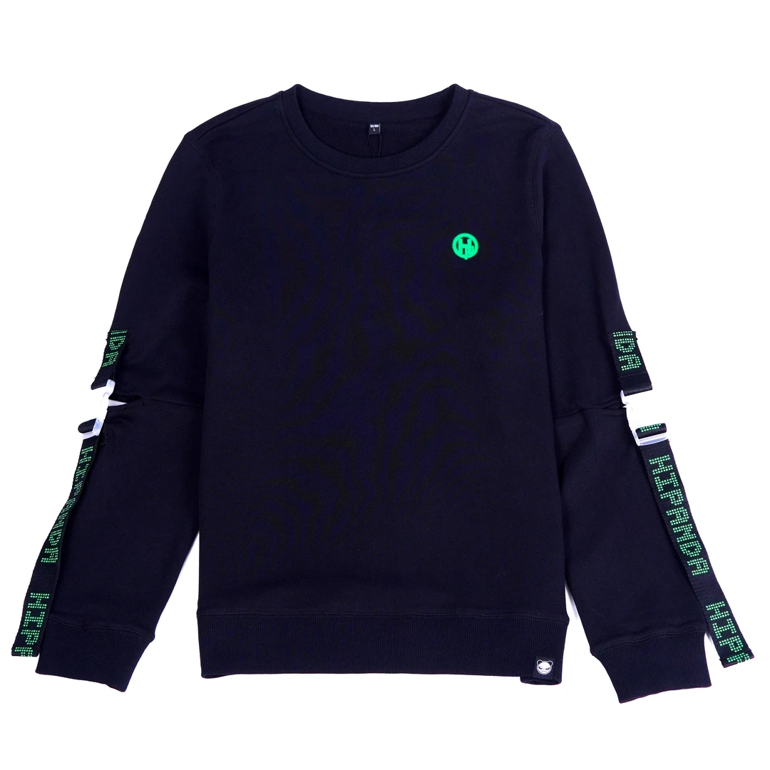 不缩水卫衣长袖潮流上衣休闲几何男士蓝色保暖百搭印花秋冬