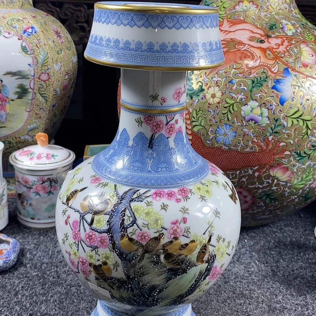 摆件手工手绘陶瓷摆件工艺品