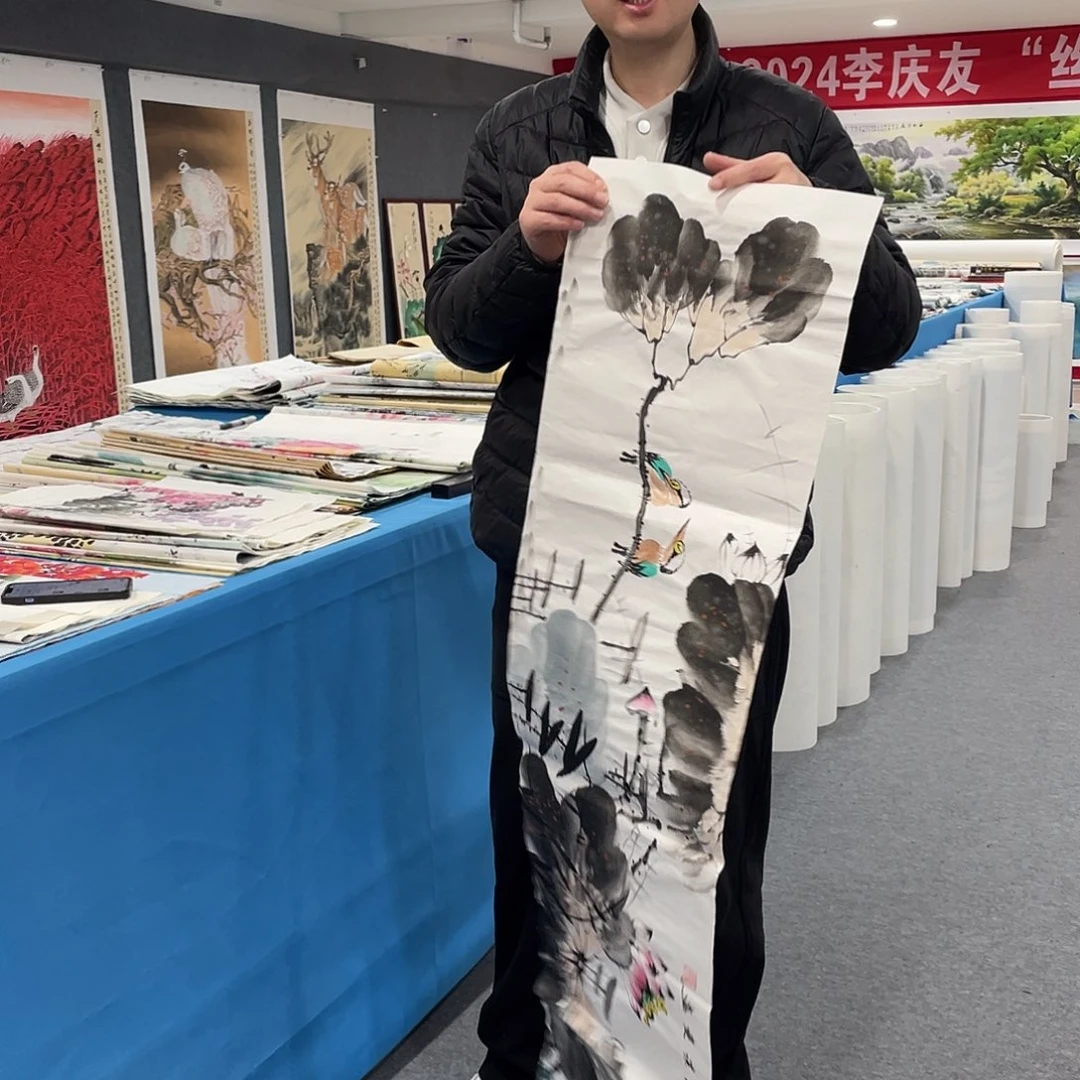 国画今天上午国画作品展示