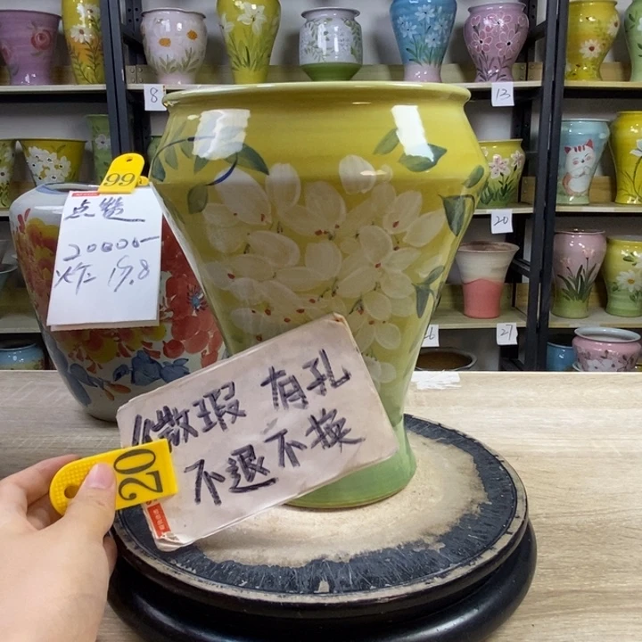 景德镇高温陶瓷花盆