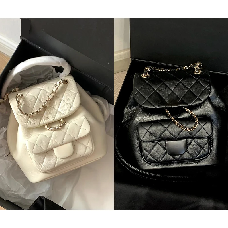 经典duma油蜡皮质双肩包-2