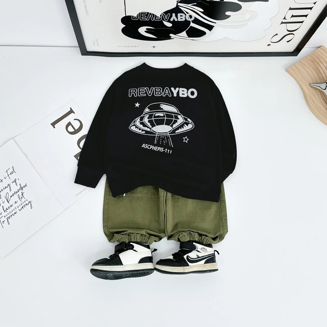 男童秋长袖T恤2025新款秋装儿童秋冬打底衫潮AY25634悠悠童话童装