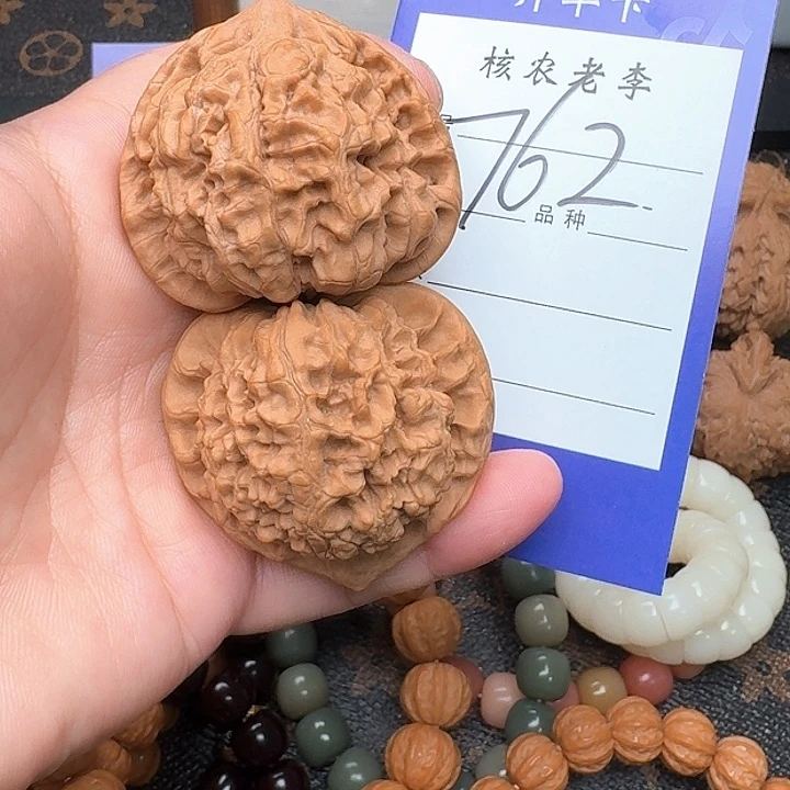 文玩核桃把件官帽43尺