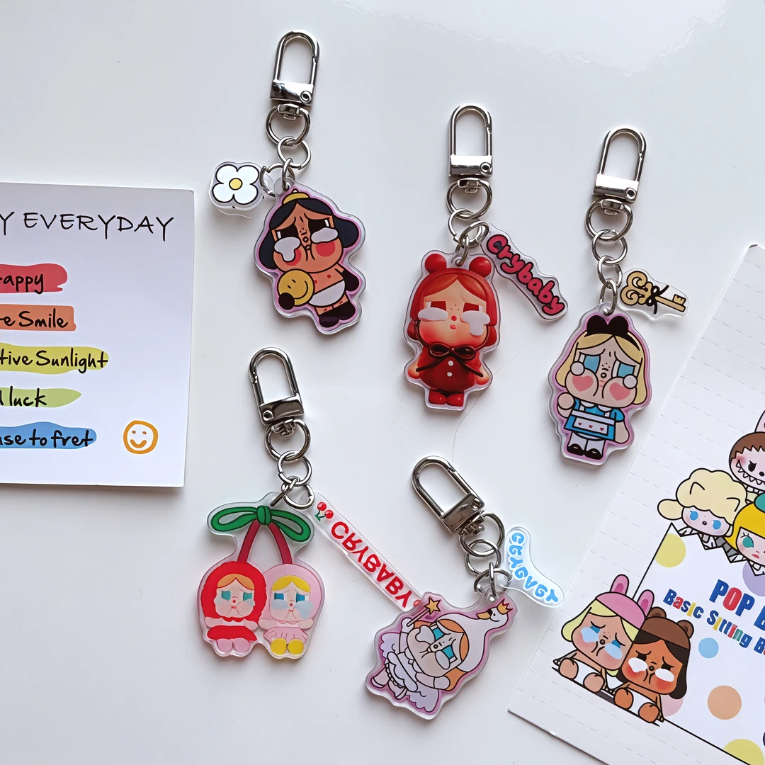 哭娃亚克力手机壳挂件手机壳饰品钥匙扣