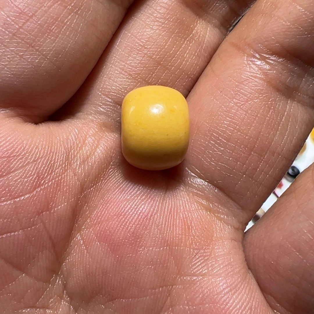 玻璃颈饰墨白藏传出品20