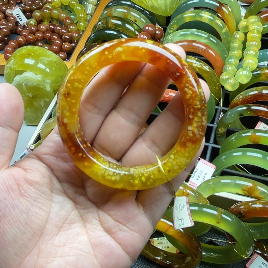 未镶嵌蛇纹石玉手镯