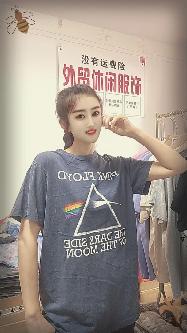 外贸休闲大版体恤020