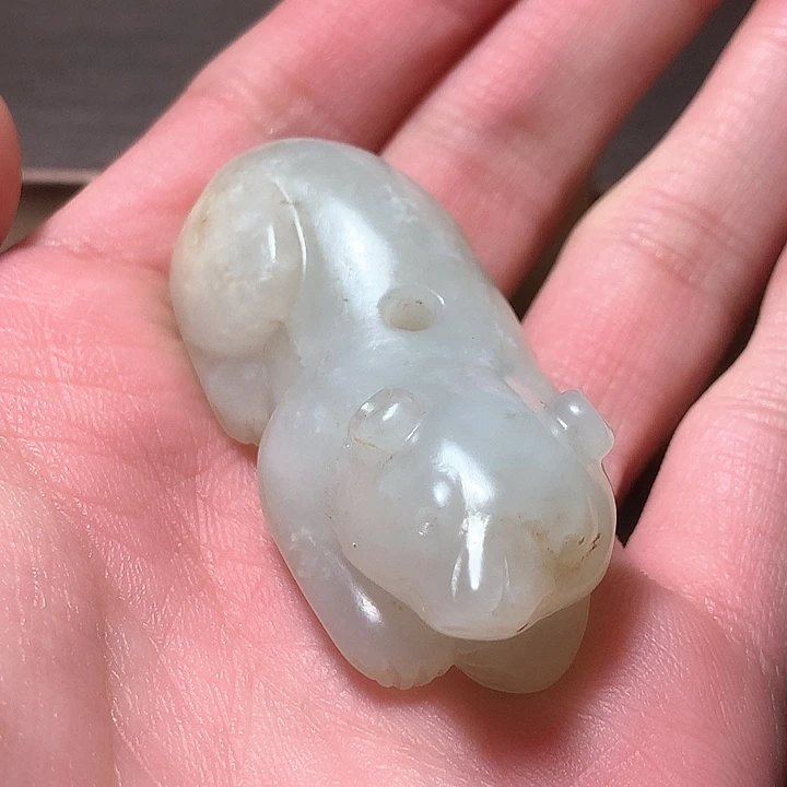 和田玉颈饰未镶嵌老*