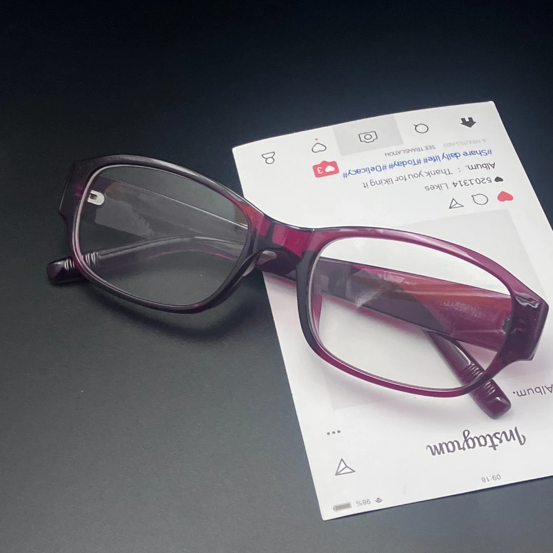 【5000】韩版新款红色窄框眼镜可配近视女素颜网红方圆脸显瘦眼镜