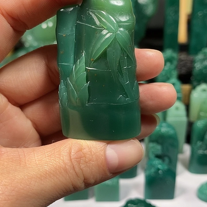 四川石雅安绿印章