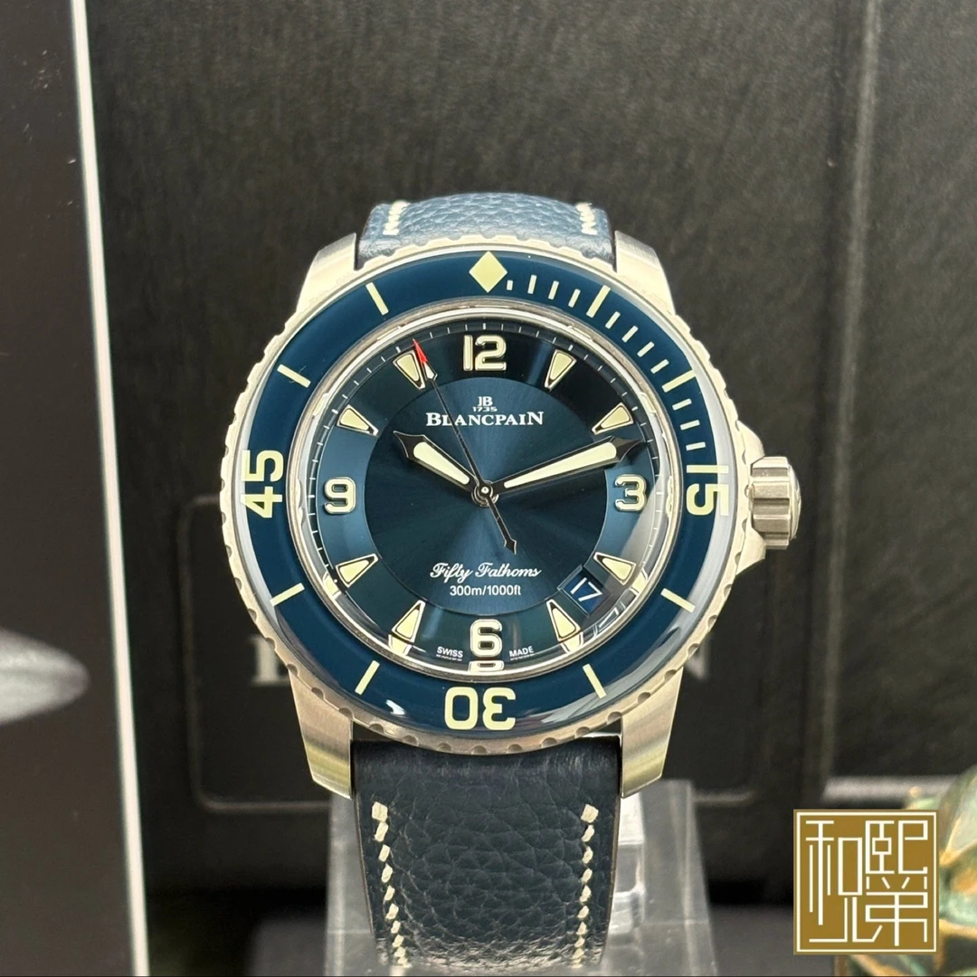 99新 Blancpain 宝珀五十噚/5015-12B40-O52A/21全/45
