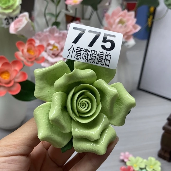 陶瓷手工制作陶瓷花