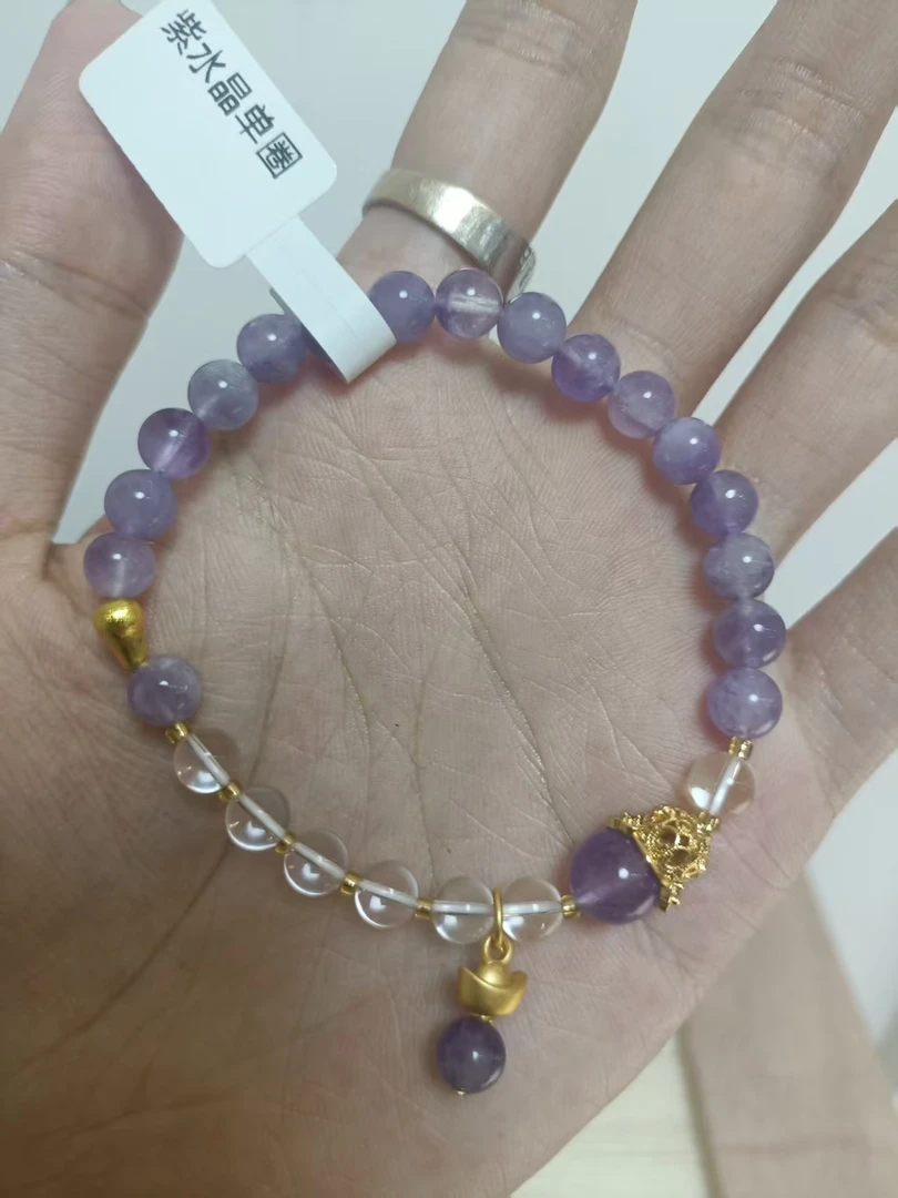 紫水晶单圈手串无礼盒