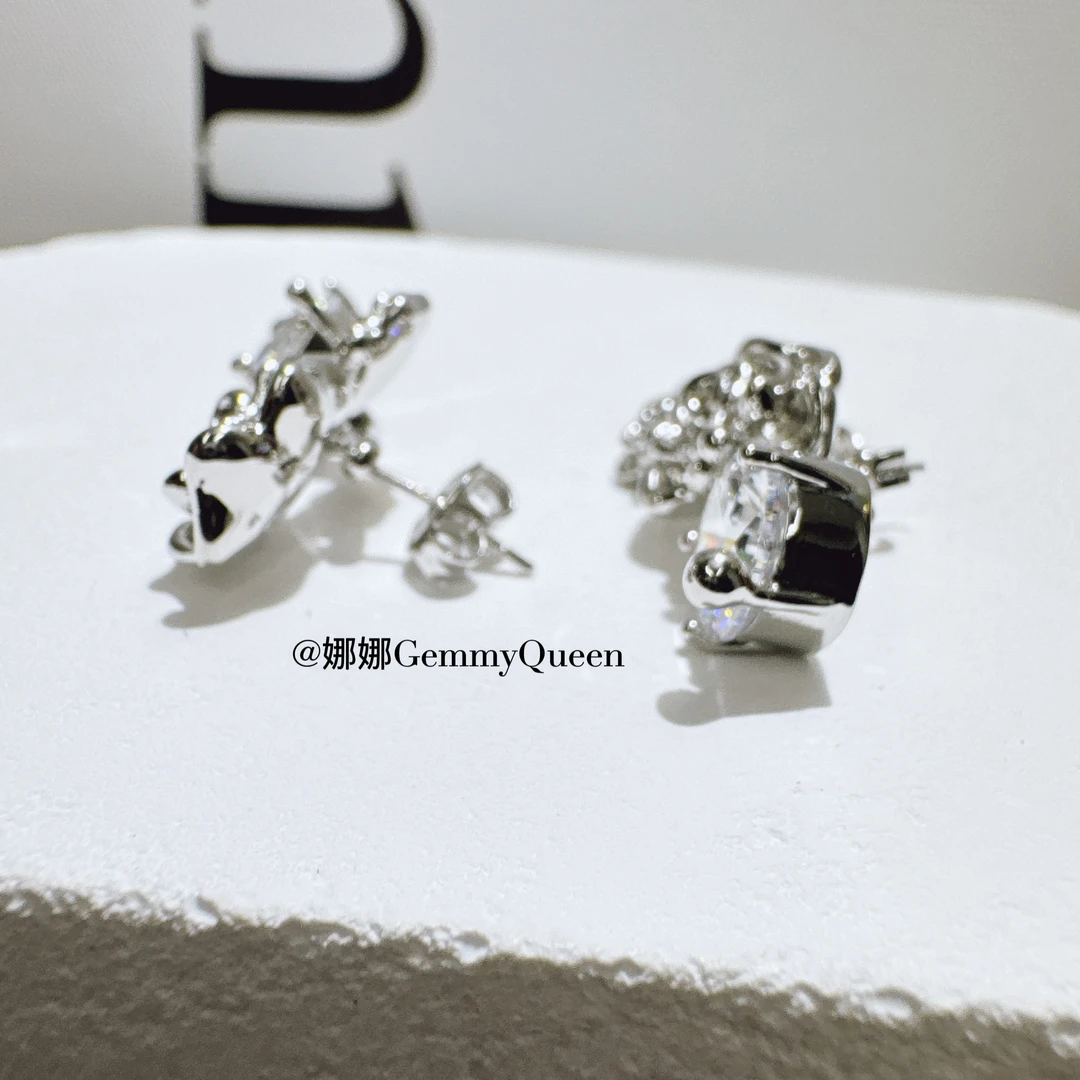 铜合金合成锆石耳饰 娜娜GemmyQueen耳环GQ02542
