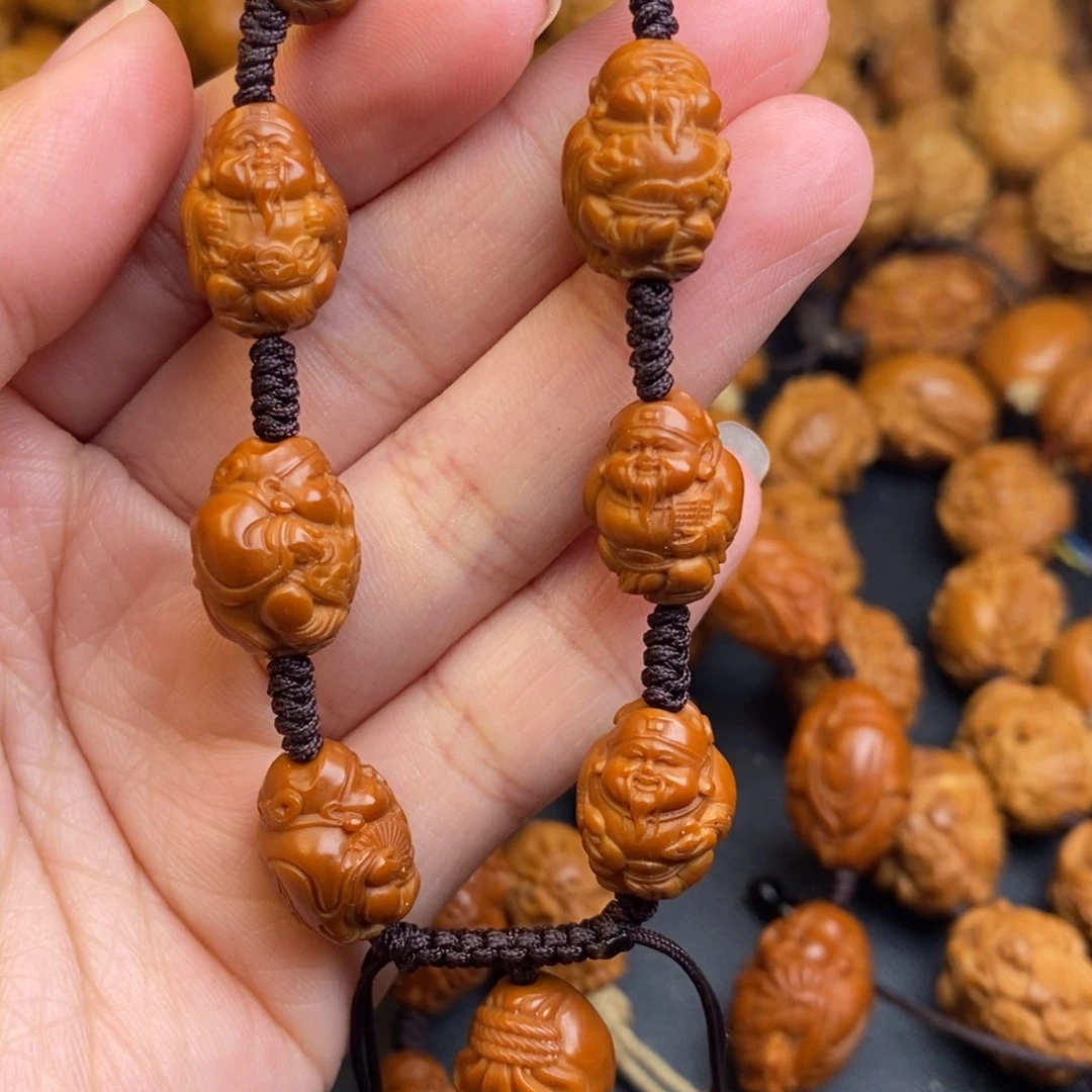 橄榄核吊坠小财神1.1