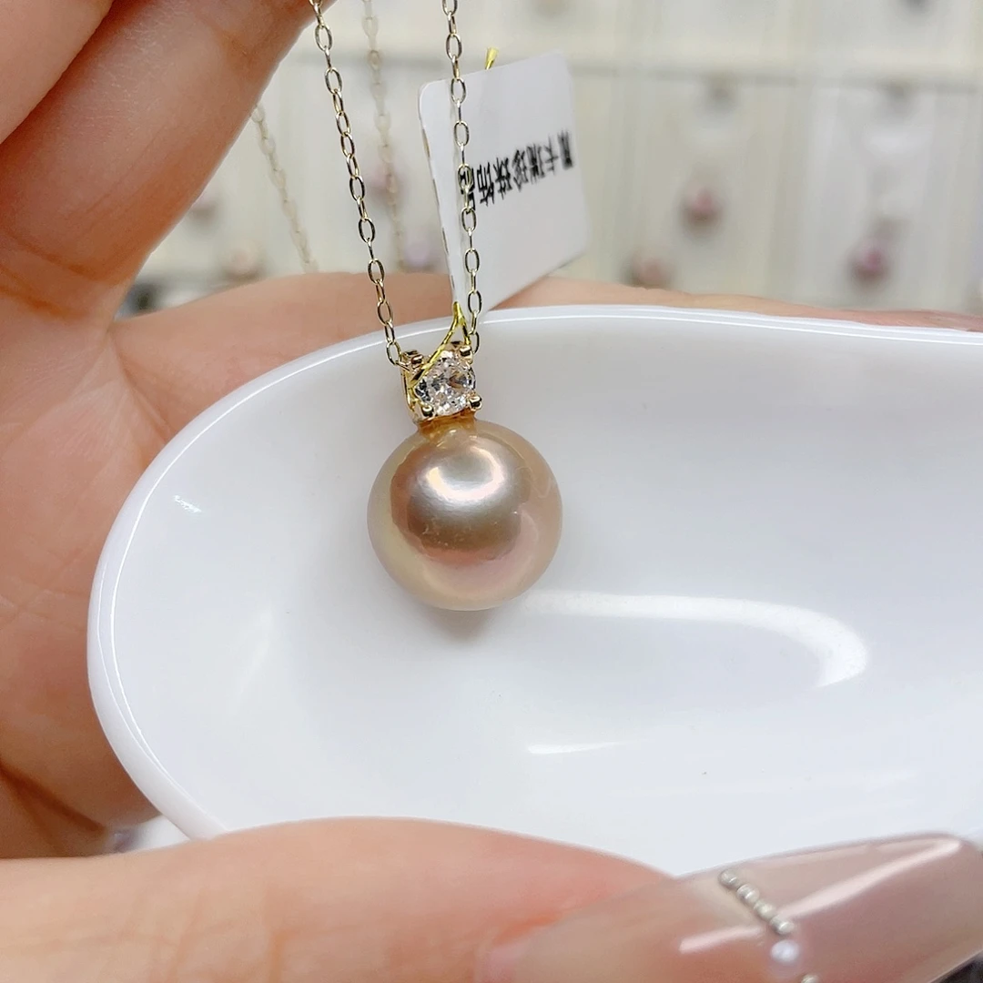 合金淡水珍珠吊坠(赠链)