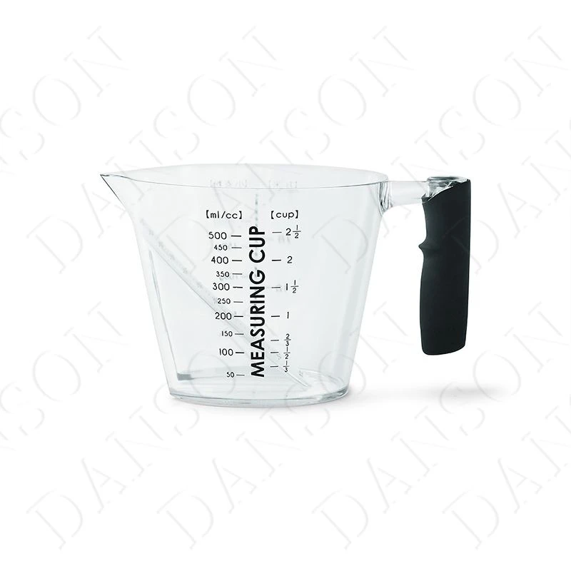 日本制厨房液体粉末树脂透明量杯300/500ML勺斜面方便可微波炉