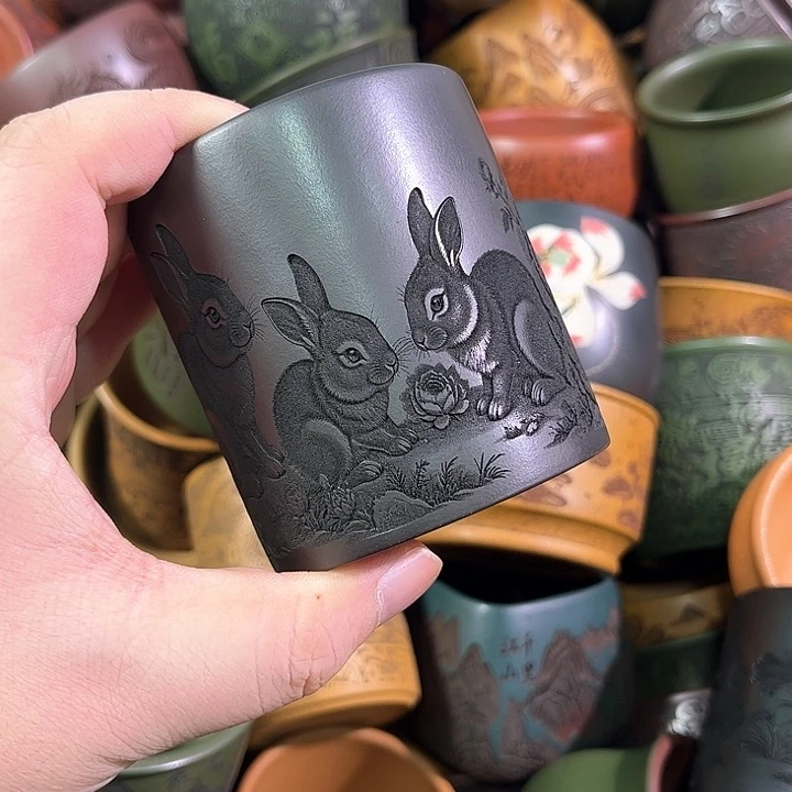 茶杯紫砂全手工紫砂主人杯