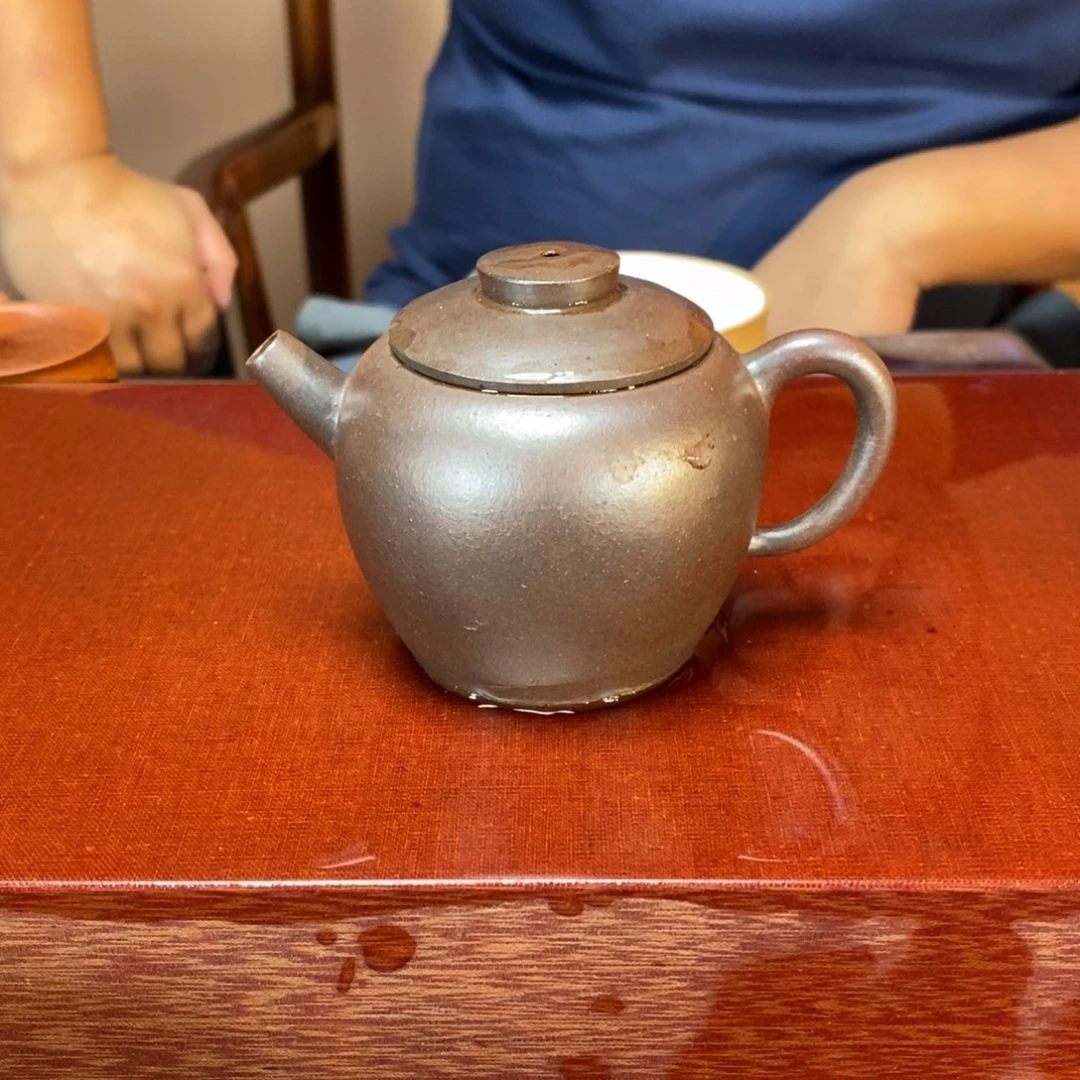 茶壶紫砂高端130cc紫泥巨轮壶